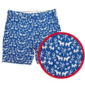 Ralph Lauren RLX Shorts Mens‎ 36 West Indies Elephant Print Performance Golf